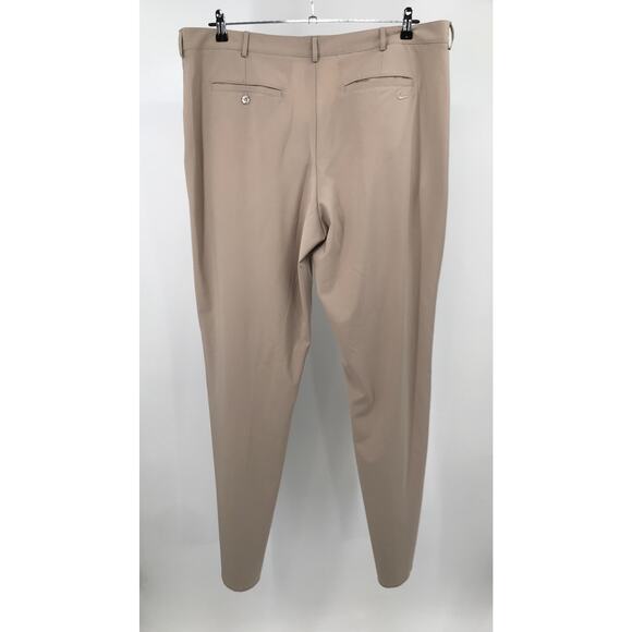 Nike Mens Tan Coaches Performance Chino Pants Size 40 Unhemmed - Picture 6 of 12